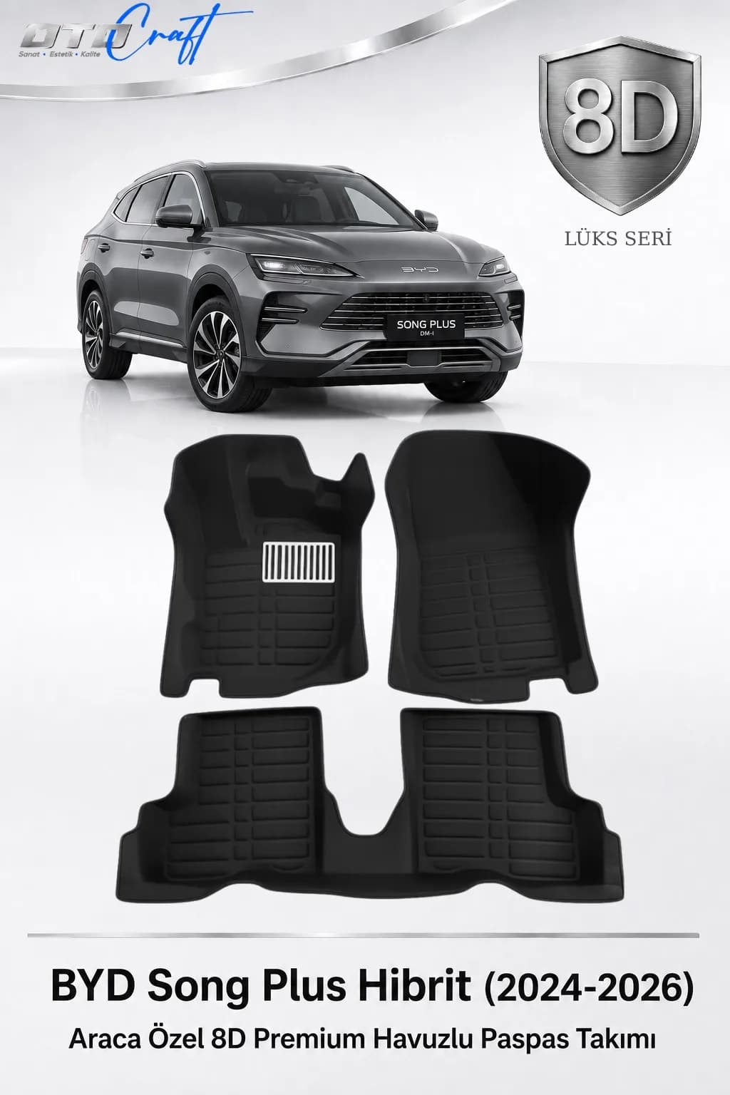 BYD Song Plus Hibrit 2024-2026 8D Havuzlu Paspas