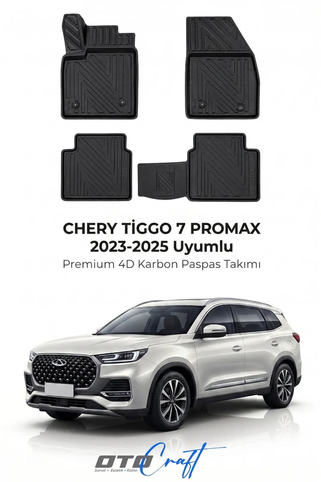 Chery Tiggo 7 Promax 2023-2025 4D Karbon Paspas