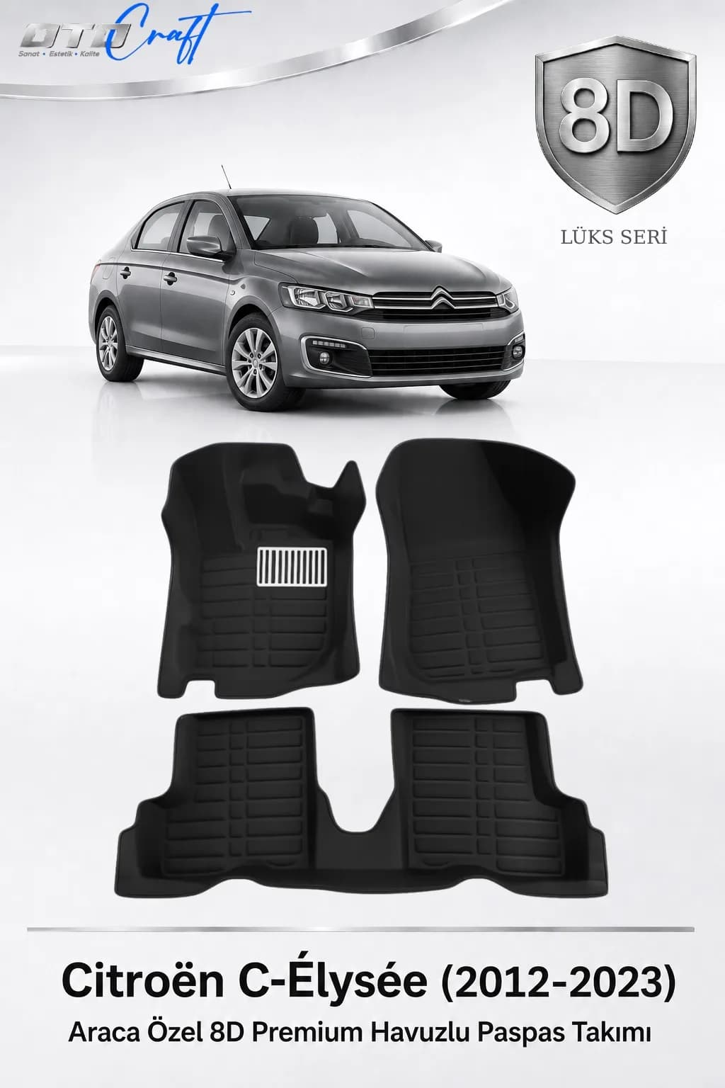 Citroën C Elysee 2012-2023 8D Havuzlu Paspas