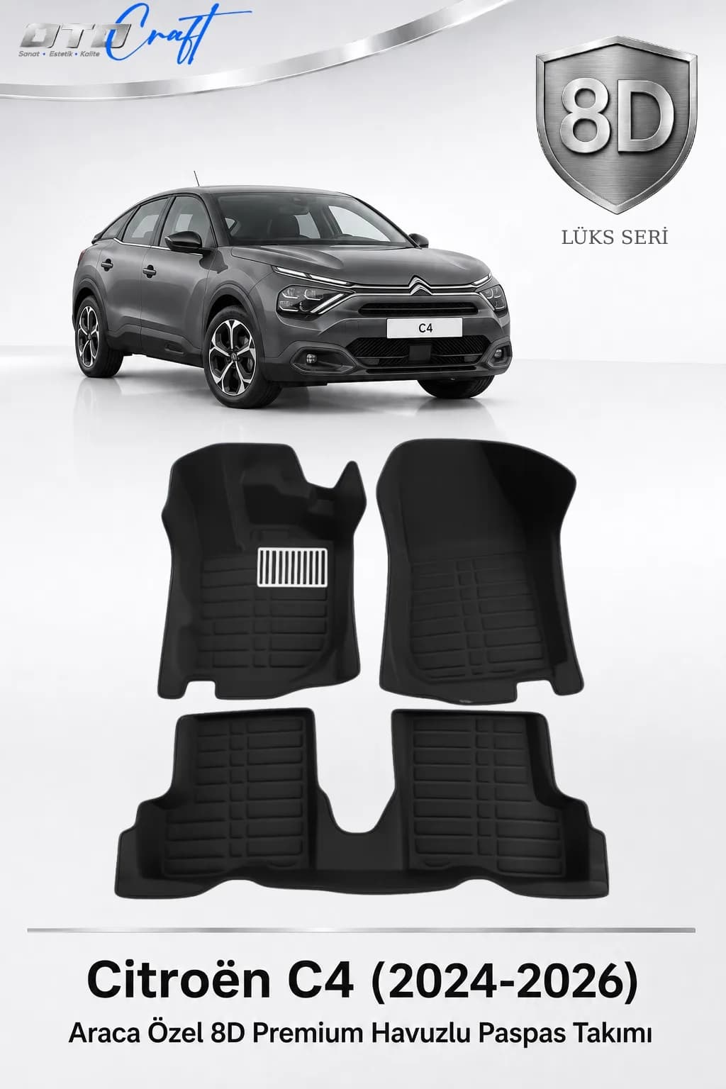 Citroën C4 2024-2026 8D Havuzlu Paspas