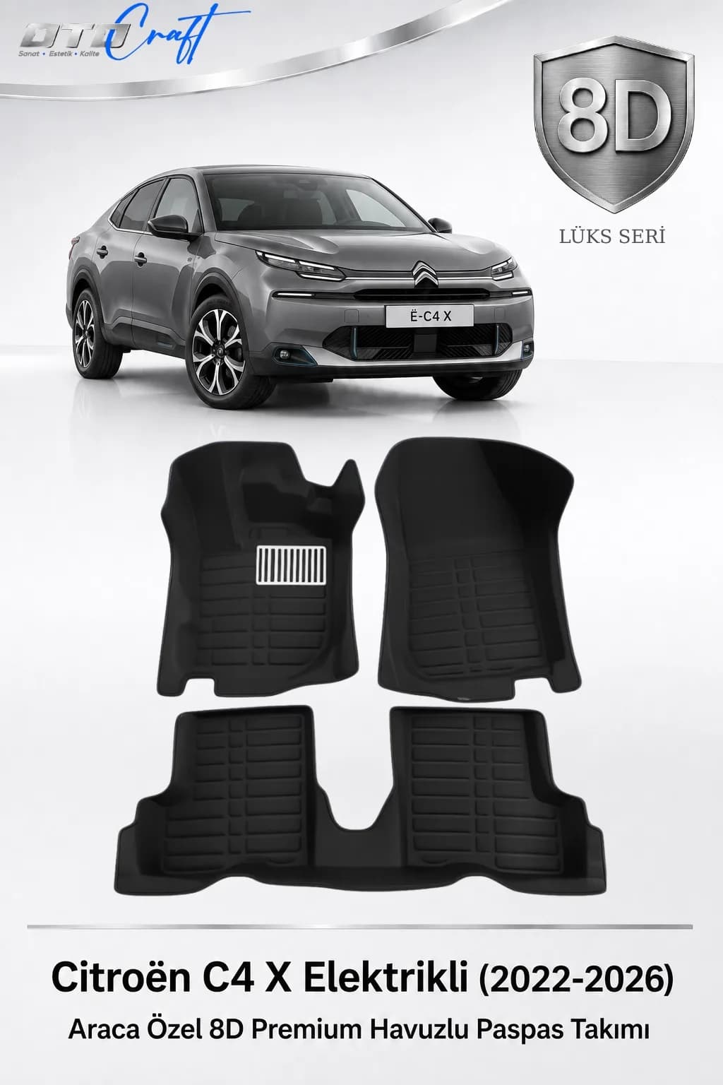 Citroën C4 X Elektrikli 2022-2026 8D Havuzlu Paspas