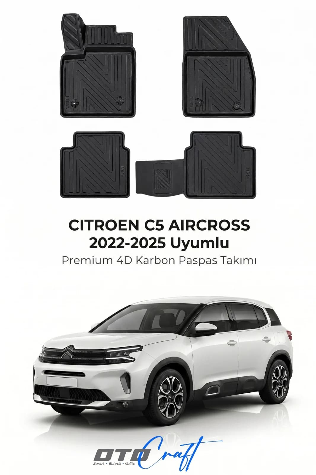 Citroën C5 Aircross 2022-2025 4D Karbon Paspas