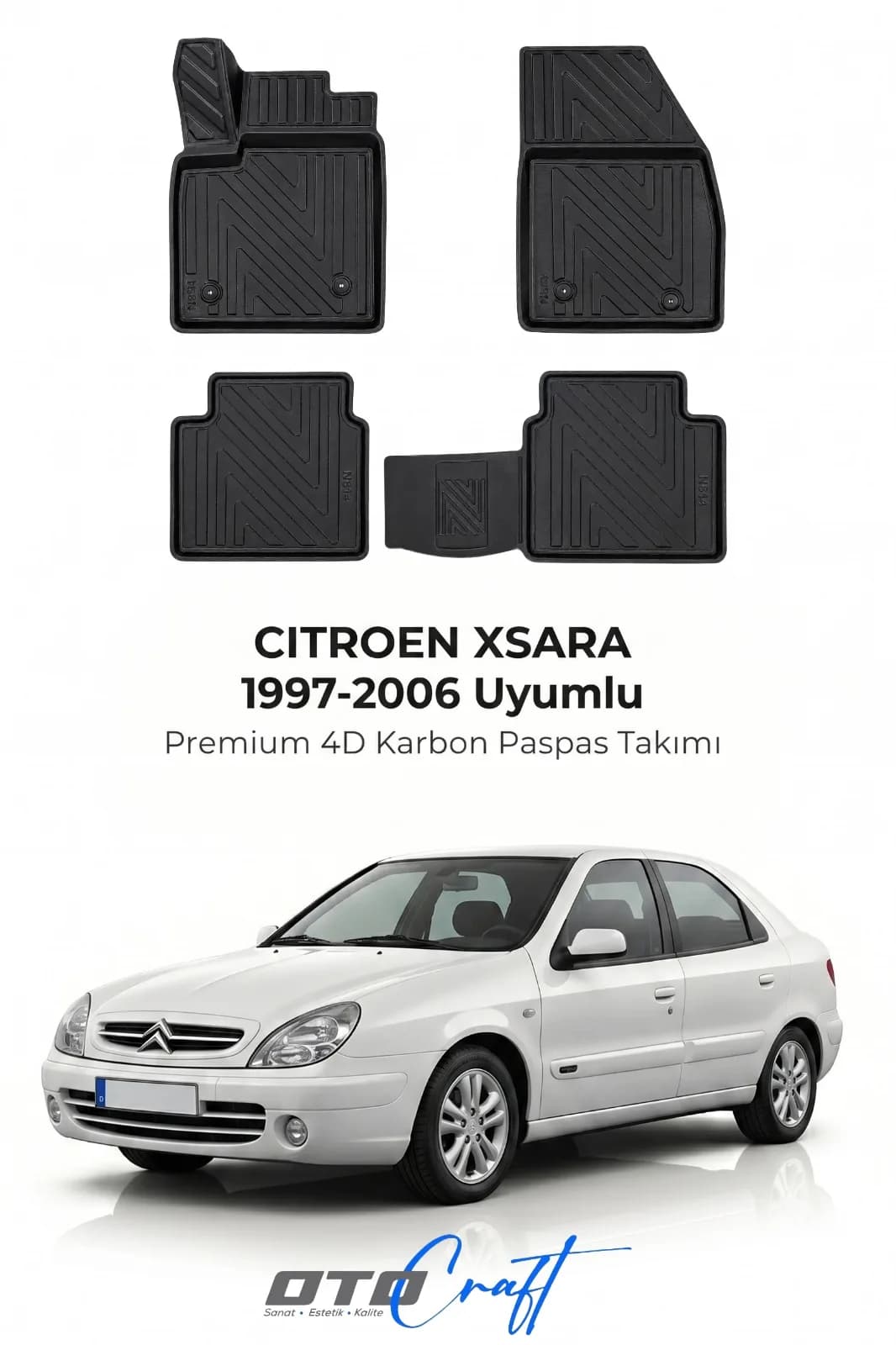 Citroën Xsara 1997-2006 4D Karbon Paspas