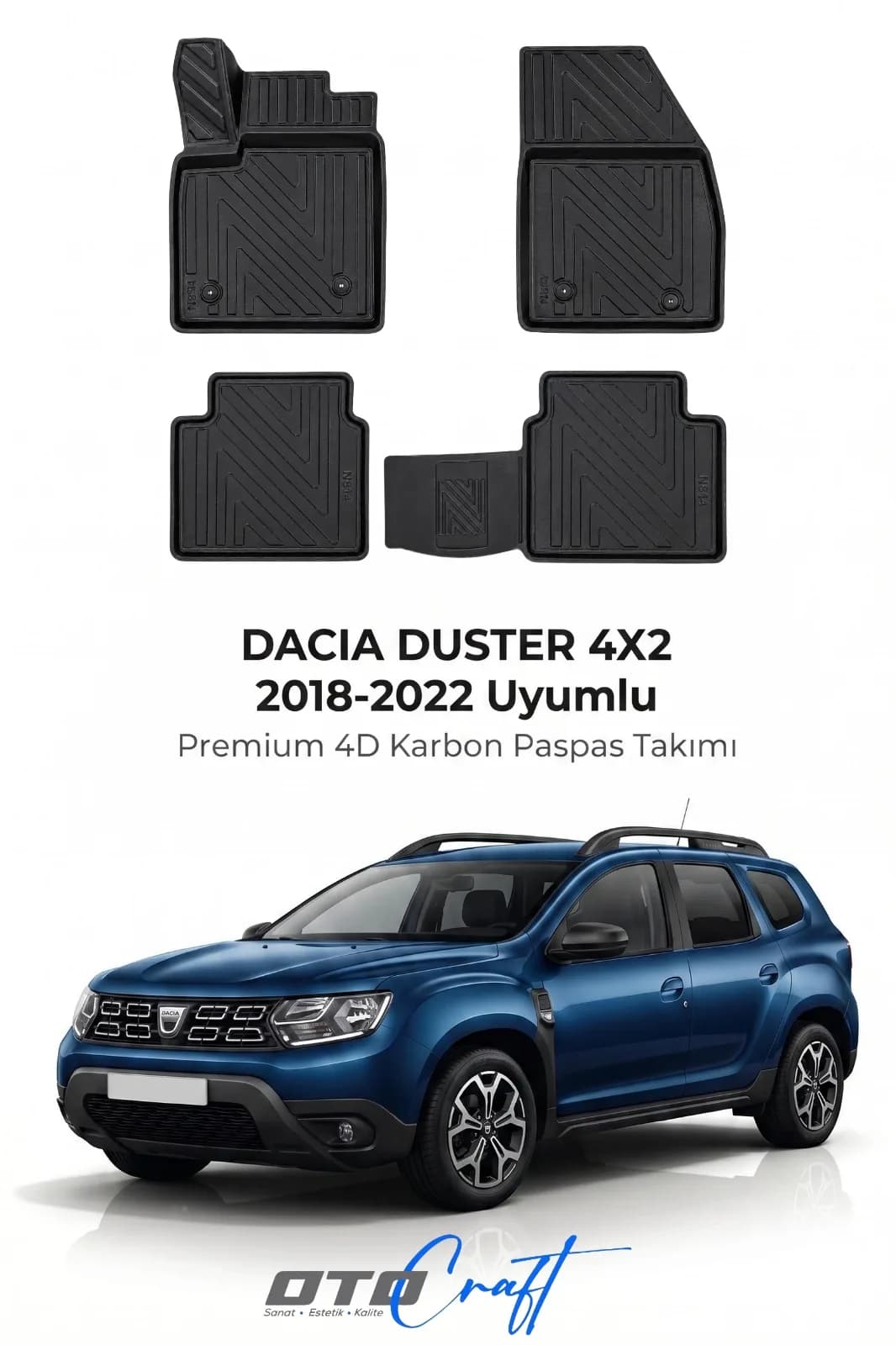 Dacia Duster 4x2 2018-2022 4D Karbon Paspas