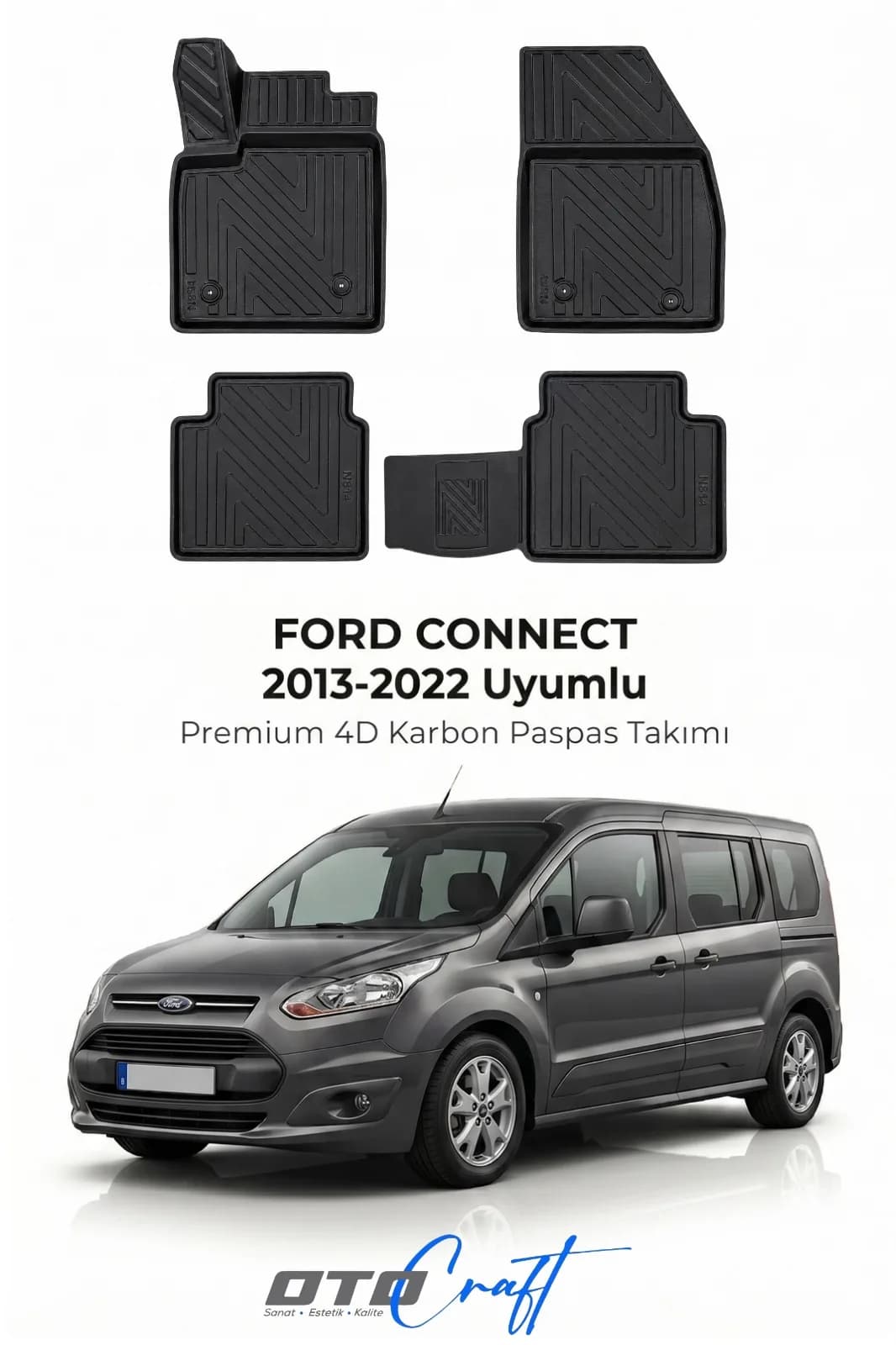 Ford Connect 2013-2022 4D Karbon Paspas