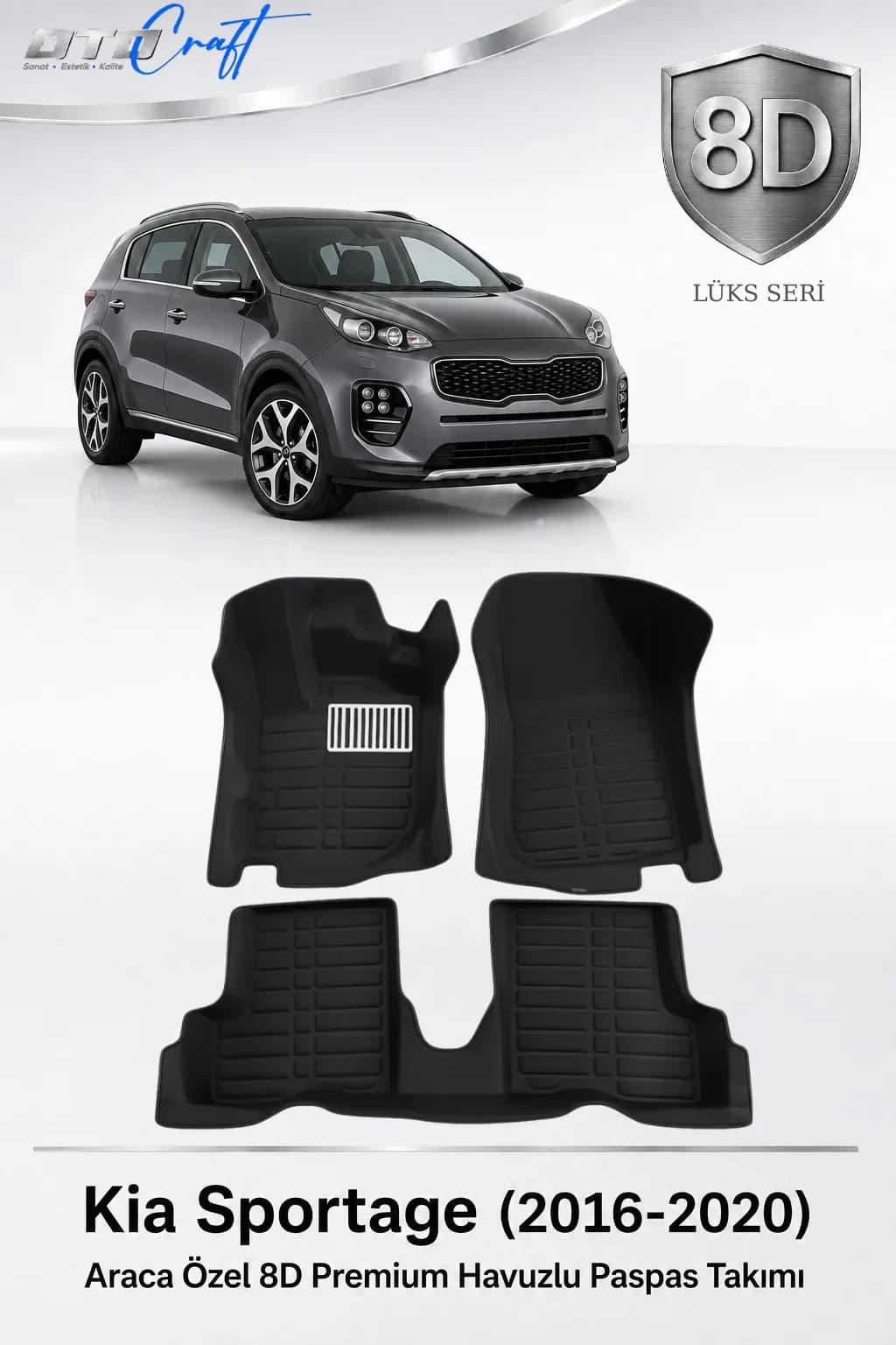 Kia Sportage 2016-2020 8D Havuzlu Paspas