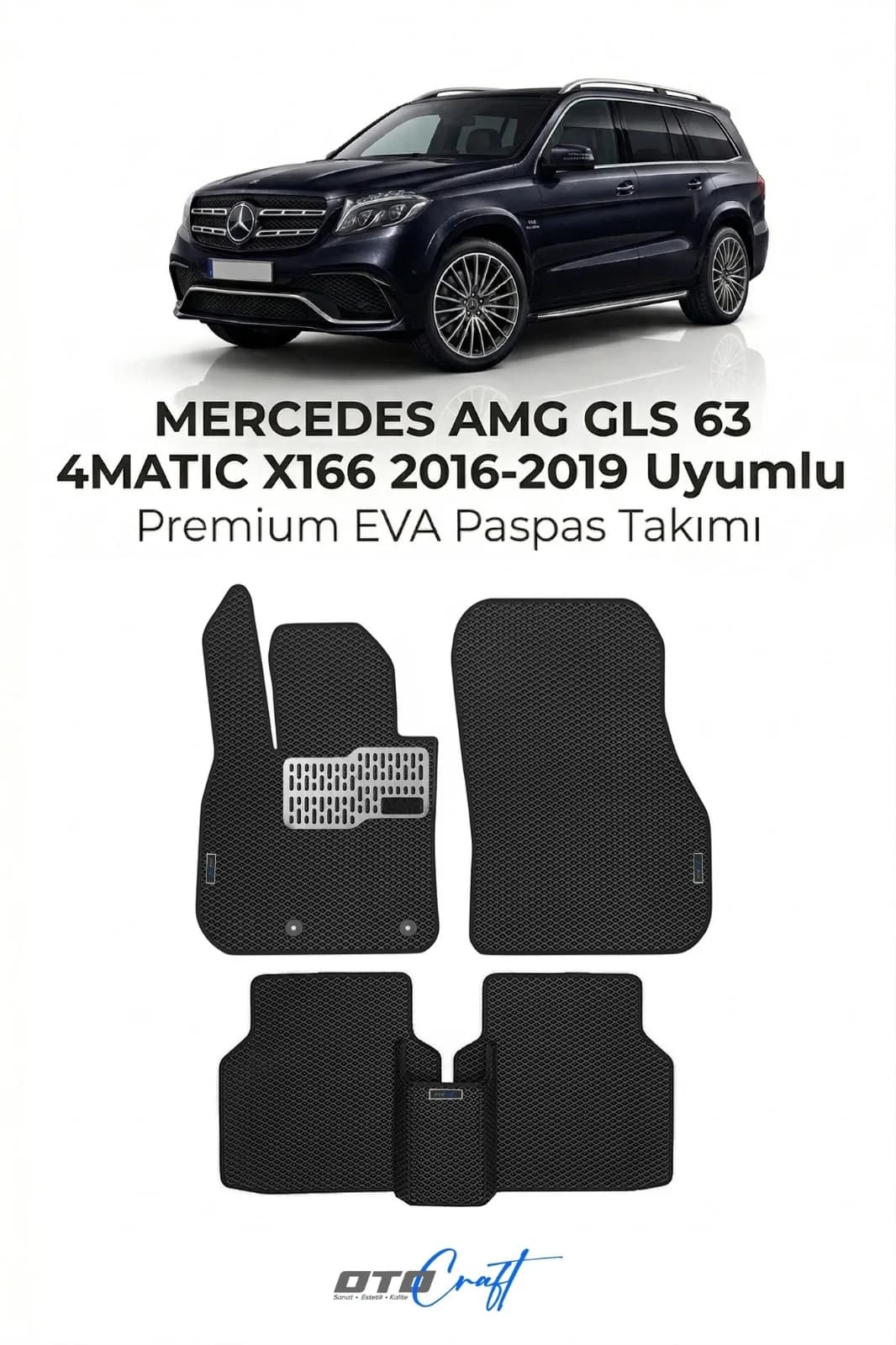 Mercedes AMG GLS 63 4Matic X166 2016-2019 EVA Paspas