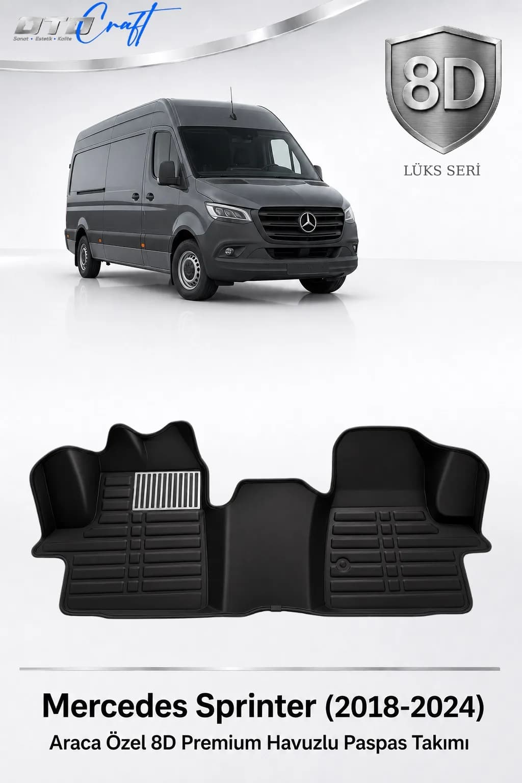 Mercedes Sprinter 2018-2024 8D Havuzlu Paspas