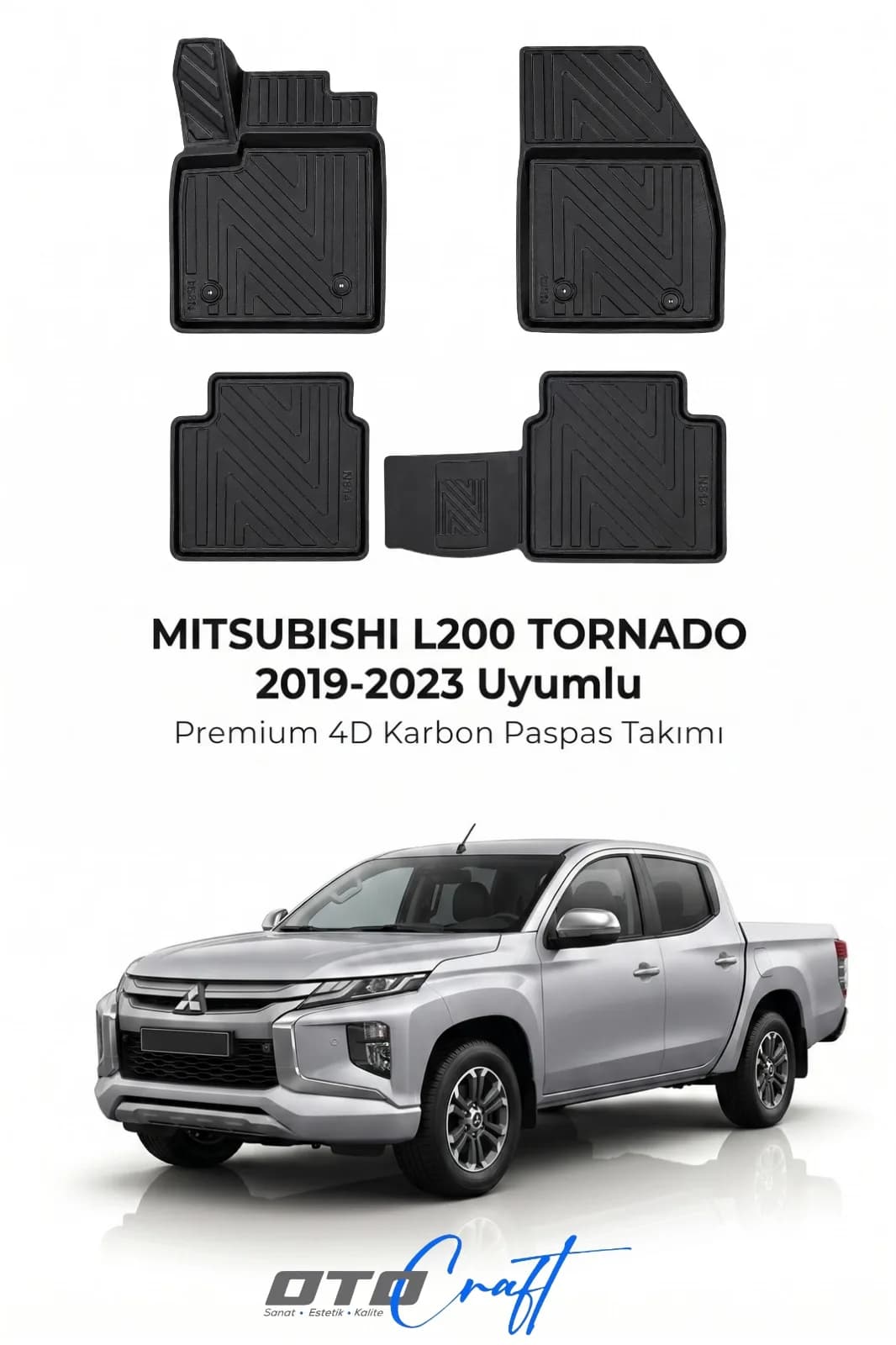 Mitsubishi L200 Tornado 2019-2023 4D Karbon Paspas