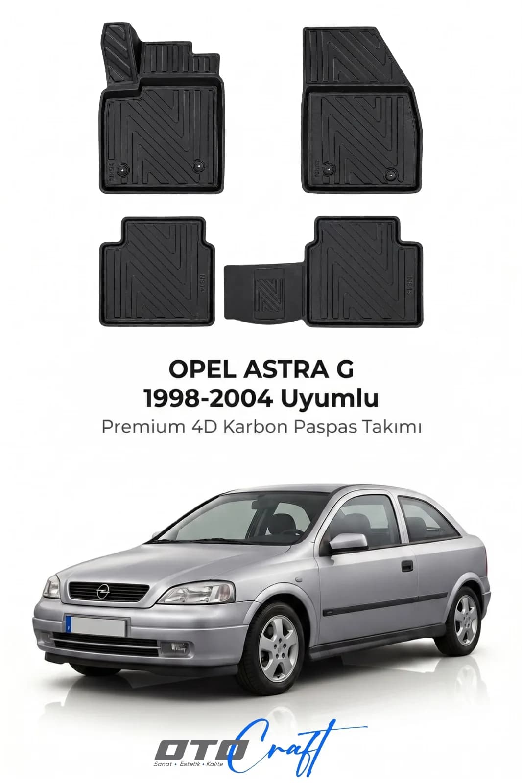 Opel Astra G 1998-2004 4D Karbon Paspas