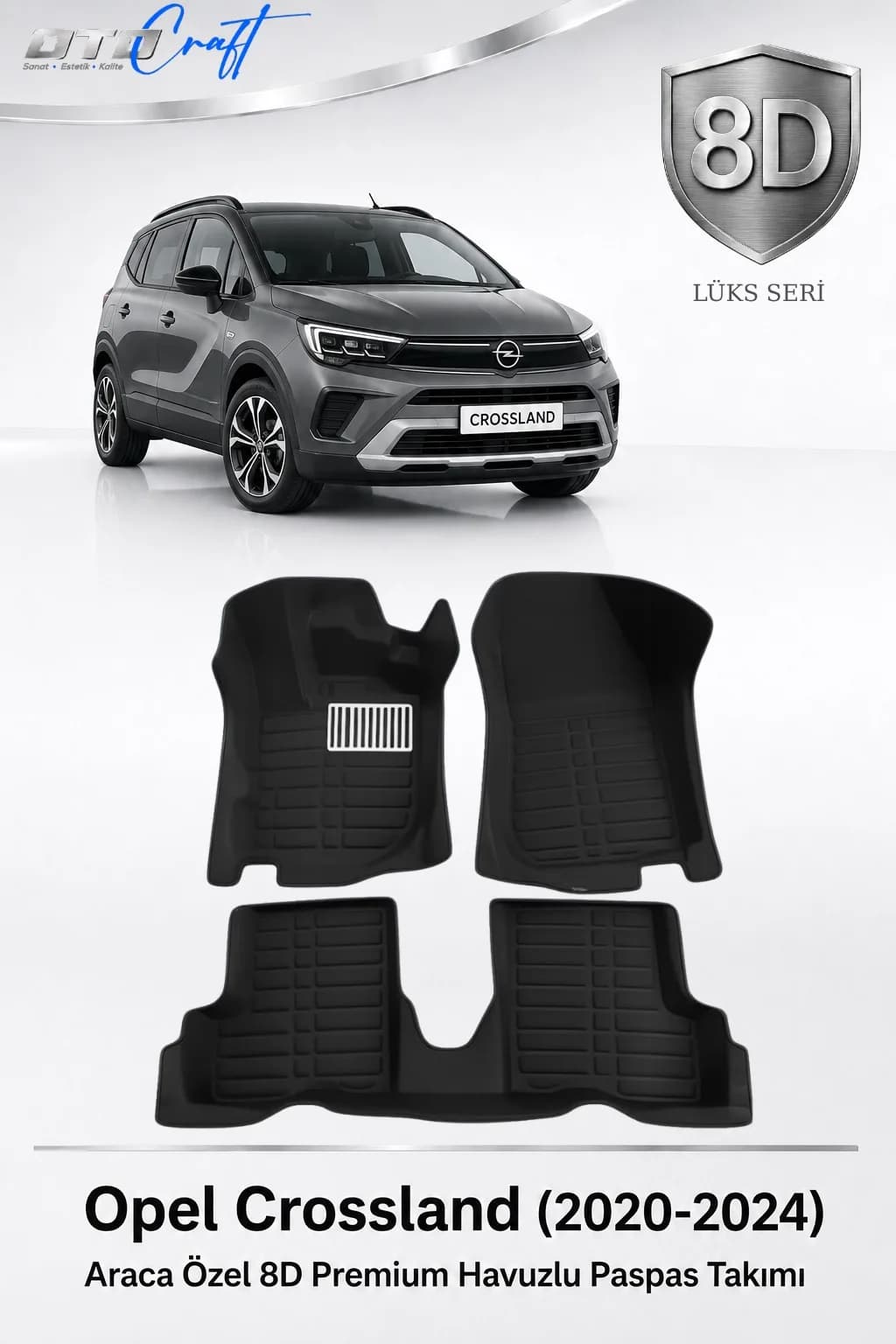 Opel Crossland 2020-2024 8D Havuzlu Paspas