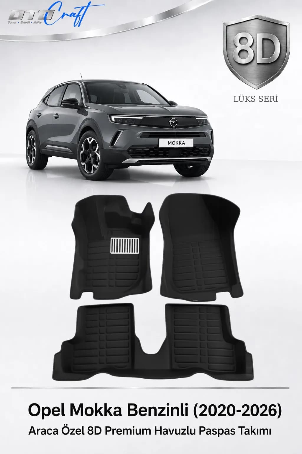 Opel Mokka Benzinli 2020-2026 8D Havuzlu Paspas