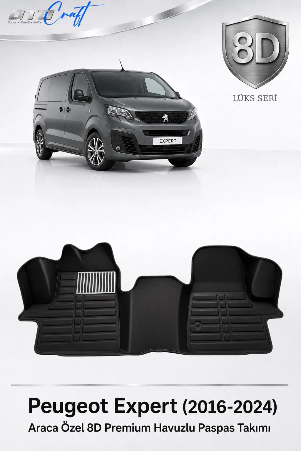 Peugeot Expert 2016-2024 8D Havuzlu Paspas