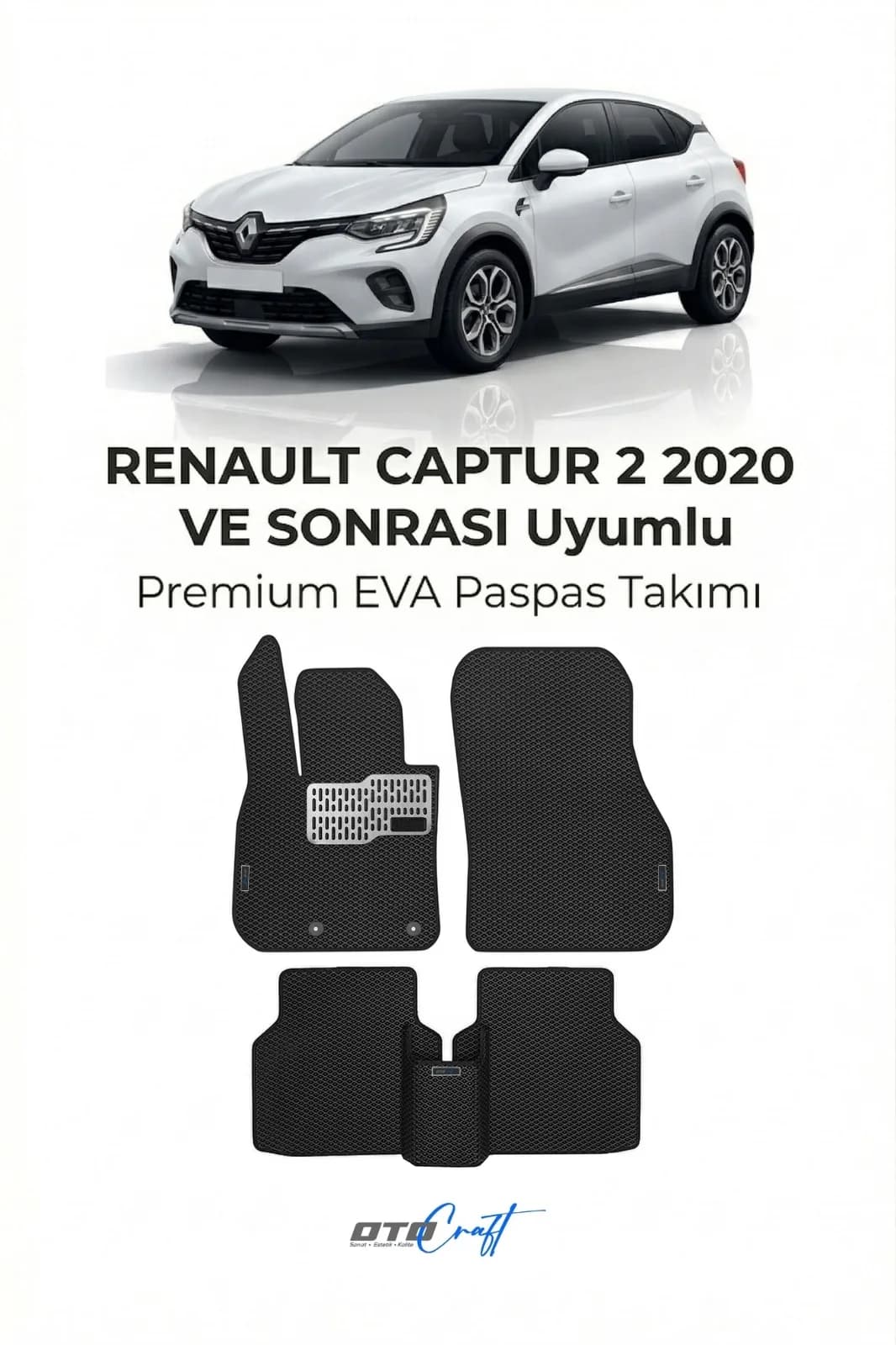 Renault Captur 2 2020 ve sonrası EVA Paspas