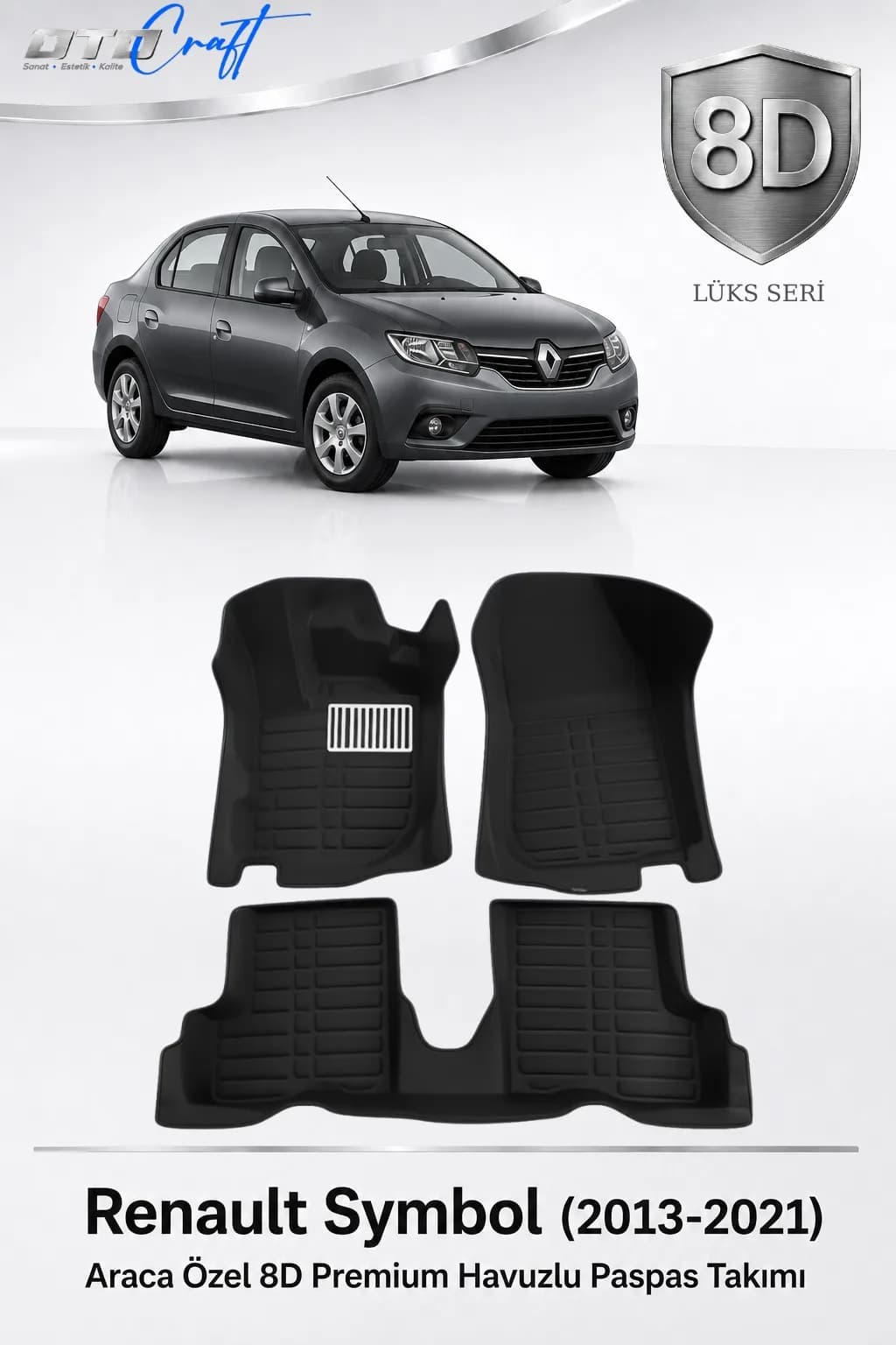 Renault Symbol 2013-2021 8D Havuzlu Paspas