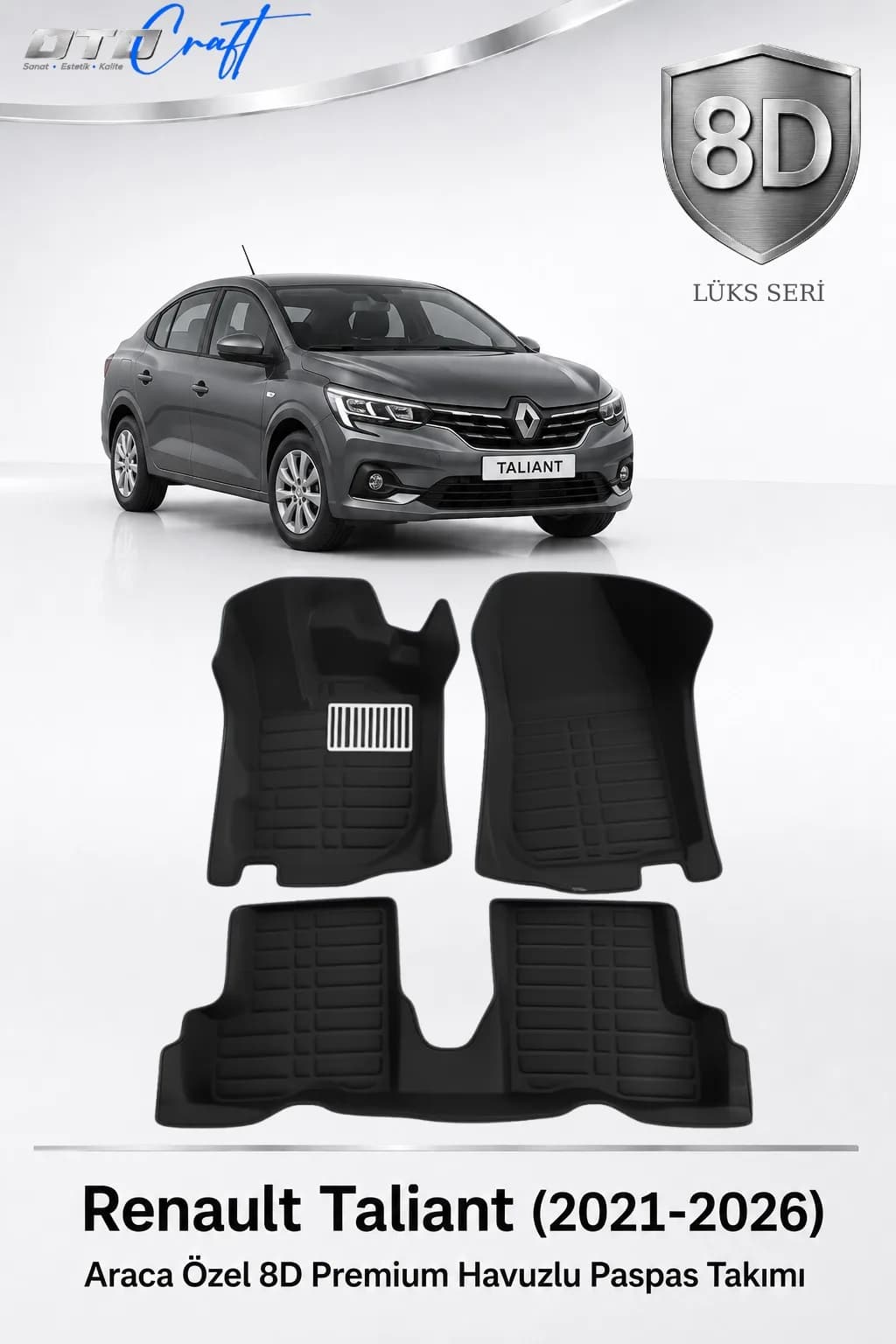 Renault Taliant 2021-2026 8D Havuzlu Paspas