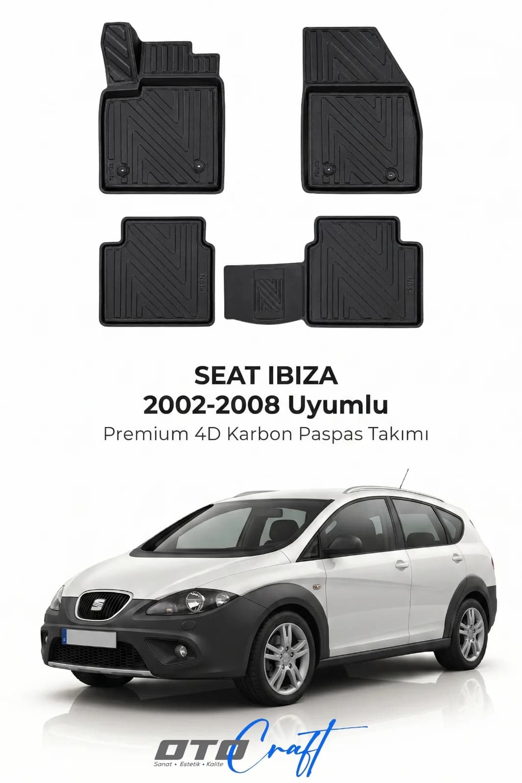 SEAT Ibiza 2002-2008 4D Karbon Paspas