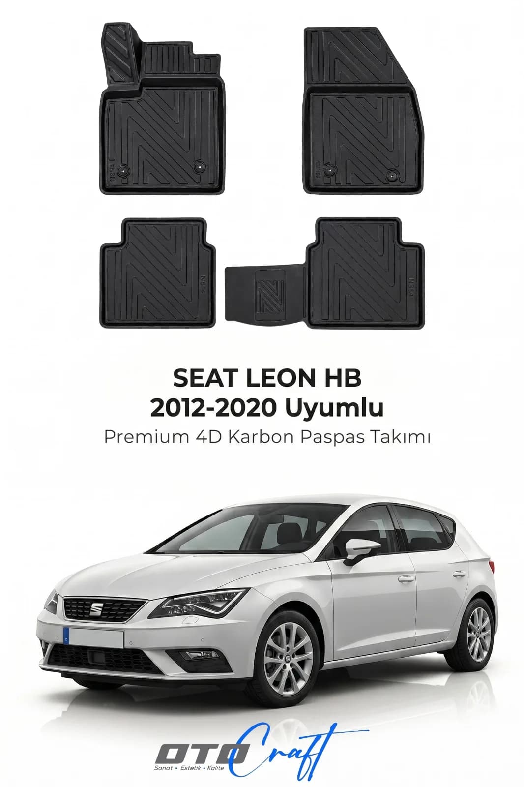 SEAT Leon HB 2012-2020 4D Karbon Paspas