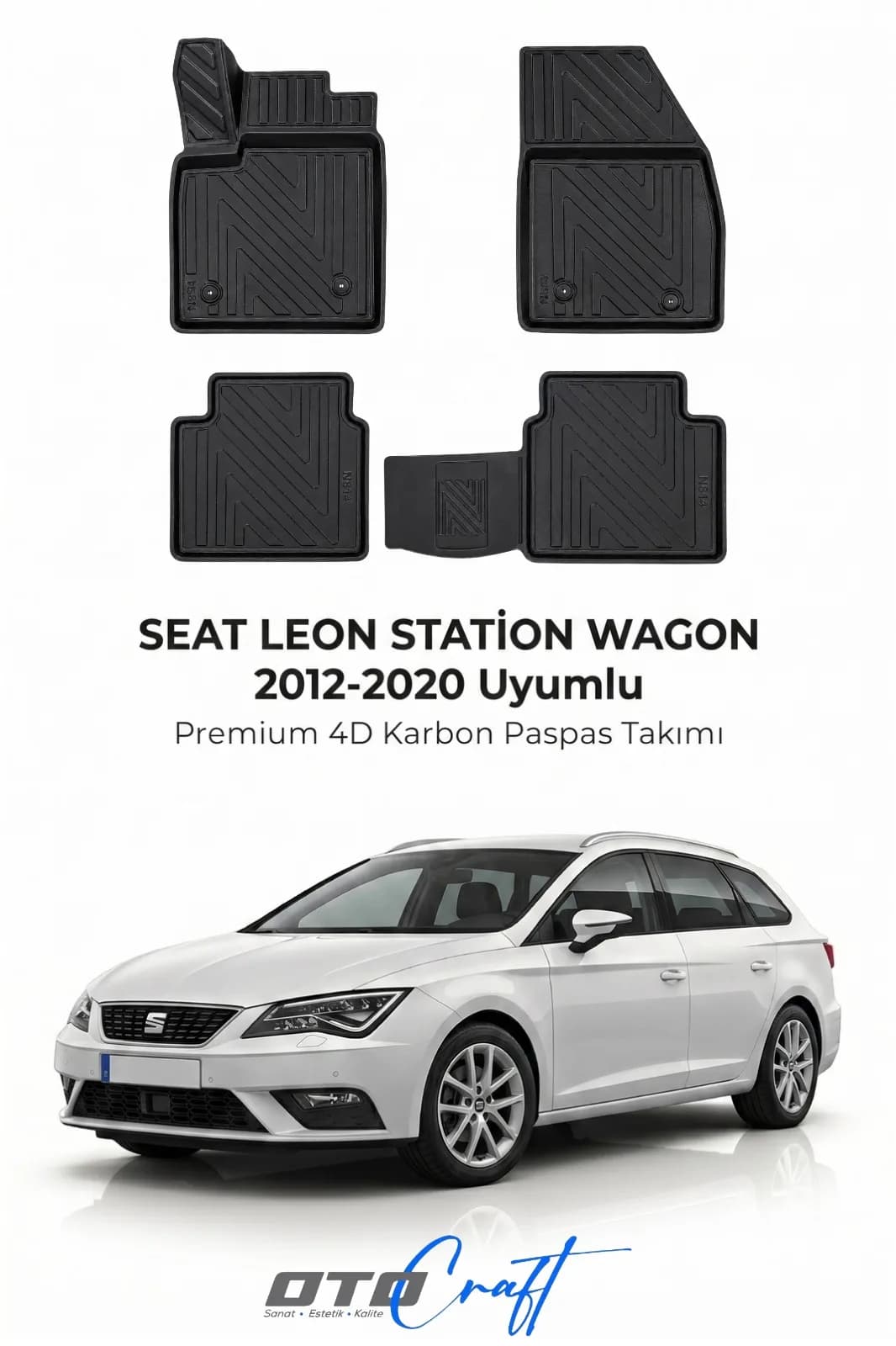 SEAT Leon SW 2012-2020 4D Karbon Paspas