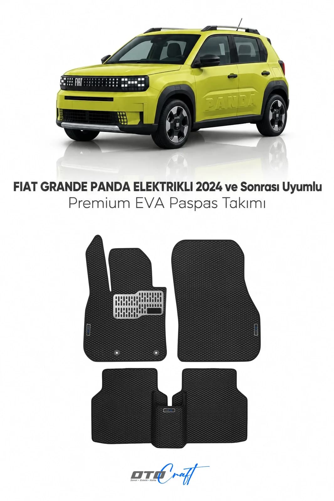 Fiat Grande Panda Elektrikli 2024 ve sonrası EVA Paspas